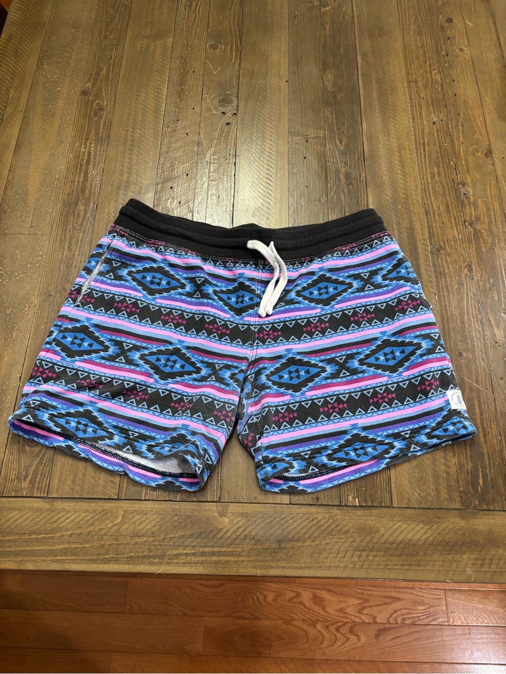 Chubbies Blue, Purple & Black Geometric Lounge Shorts